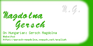 magdolna gersch business card